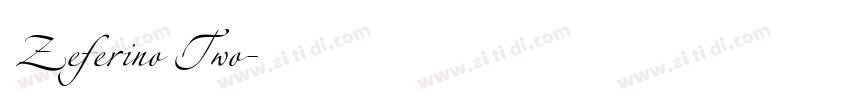 Zeferino Two字体转换